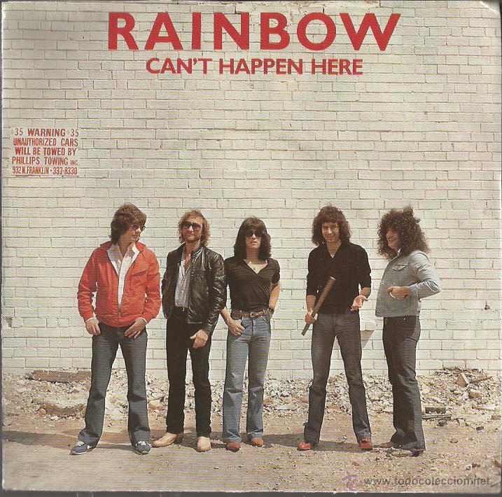 Discos de vinilo: SG RAINBOW  ( Ritchie Blackmore , Deep Purple ) : CAN&acute;T HAPPEN HERE - Foto 1