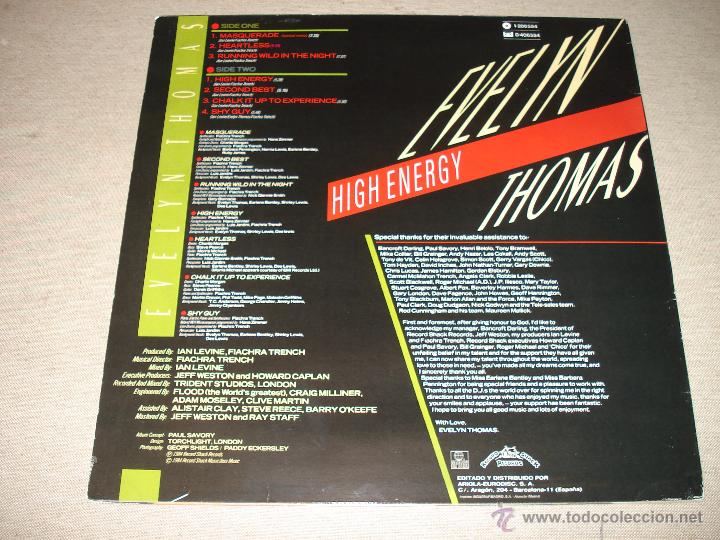 Discos de vinilo: evelyn thomas - high energy - Foto 2