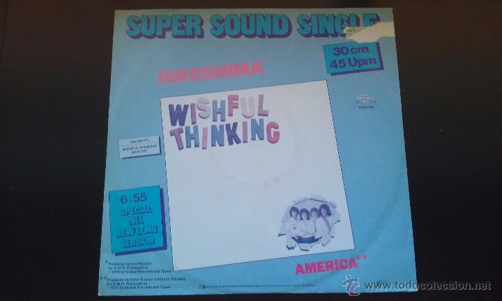 Discos de vinilo: Wishful Thinking - Hiroshima (Special Mix New Long Version) - Foto 1