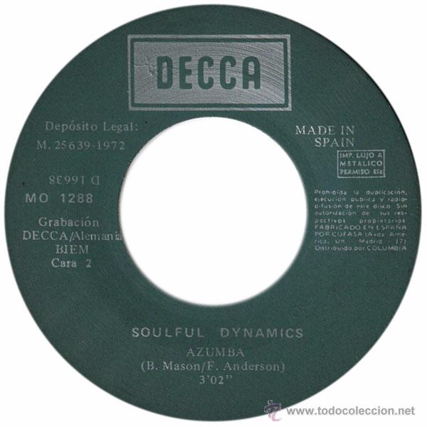 Discos de vinilo: Soulful Dynamics &ndash; Coconuts From Congovilla - Sg Spain 1972 - Decca MO 1288 - Foto 4