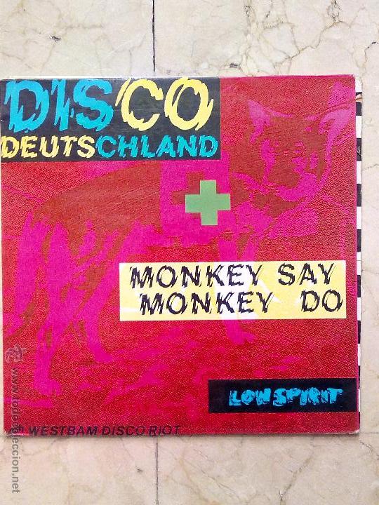 Discos de vinilo: MAXI SINGLE WESTBAM - DISCO DEUTSCHLAND - MONKEY SAY MONKEY DO - BASIC MIX 1989. - Foto 1