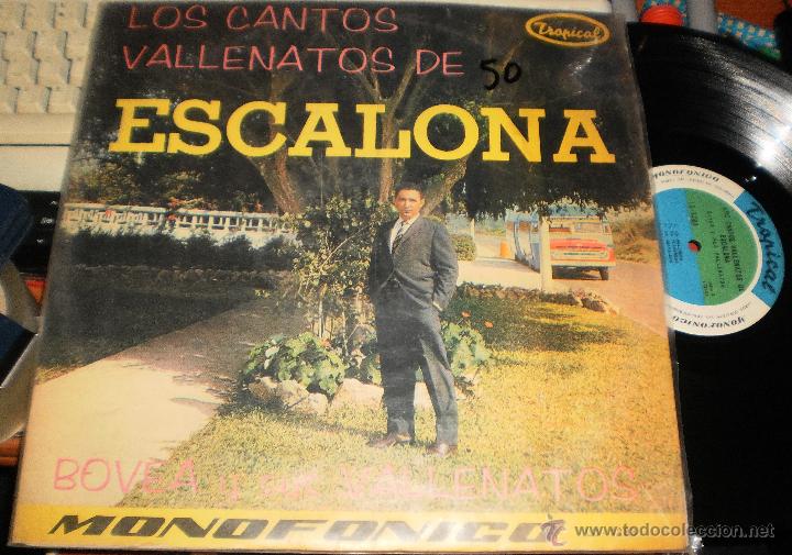 Vinyl records: los cantos vallenatos de escalona lp bovea y sus vallenatos.colombia