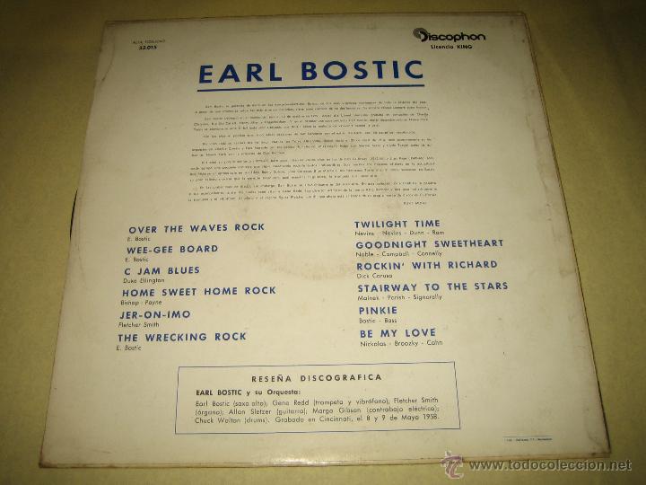 Discos de vinilo: EARL BOSTIC - ORIGINAL ESPA&Ntilde;OL 1961 - Foto 2