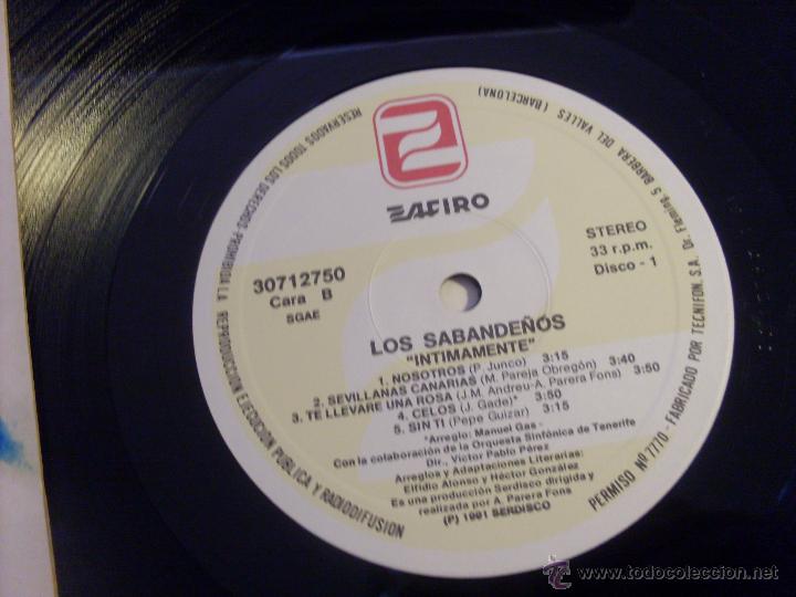 Discos de vinilo: SABANDE&Ntilde;OS (INTIMAMENTE) 2 LP ESPA&Ntilde;A 1991 (B-41) - Foto 2