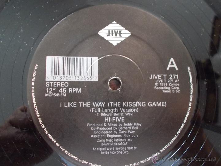 Discos de vinilo: HI FIVE. I LIKE THE WAY  MAXI 12 - Foto 2