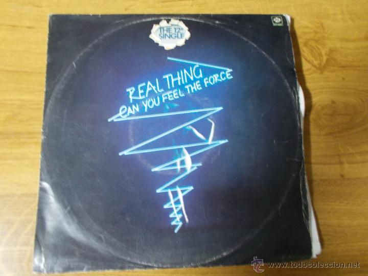 Discos de vinilo: REAL THING CAN YOU FEEL THE FORCE.MAXI 12 - Foto 1