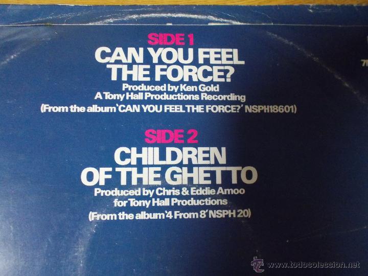 Discos de vinilo: REAL THING CAN YOU FEEL THE FORCE.MAXI 12 - Foto 3