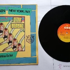 Disques de vinyle: NINA HAGEN - NEW YORK N.Y. / WAS ES IST (MAXI 1983). Lote 51236552