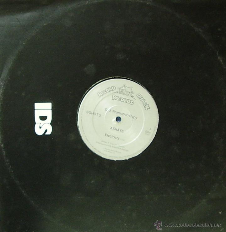 Discos de vinilo: ASHAYE-ELECTRICTY MAXI SINGLE VINILO SIN PORTADA - Foto 1
