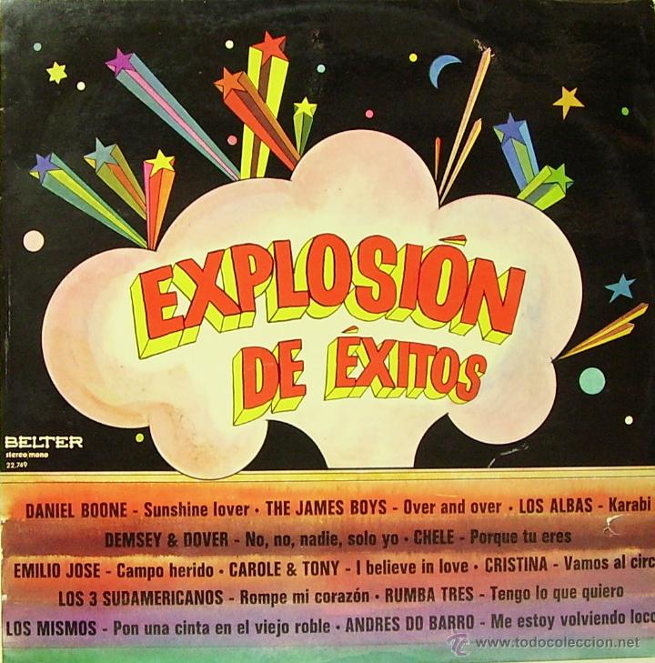 Discos de vinilo: EXPLOSION DE EXITOS-DANIEL BOONE + LOS ALBAS + CRISTINA + EMILIO JOSE + CHELE + LOS MISMOS... LP - Foto 1