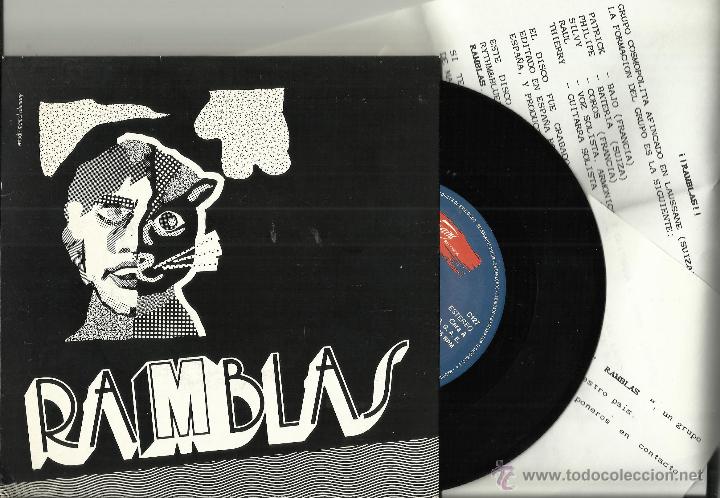 Discos de vinilo: ramblas single .1989.con hojas promo