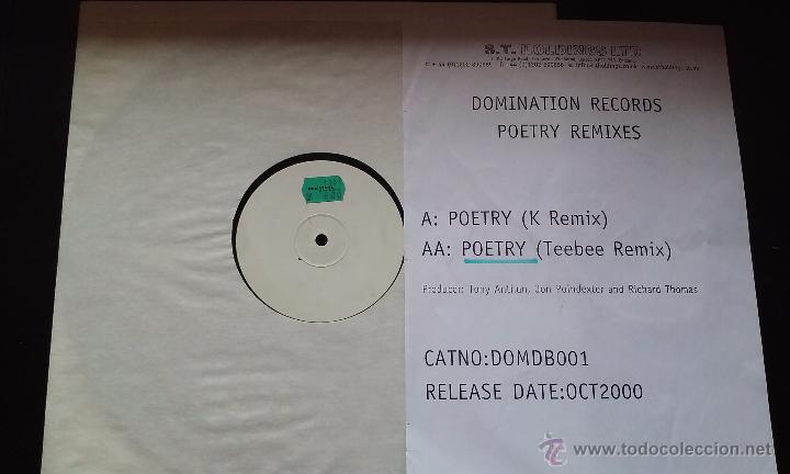 Discos de vinilo: Poetry - Poetry Remixes - 2000 - Foto 1