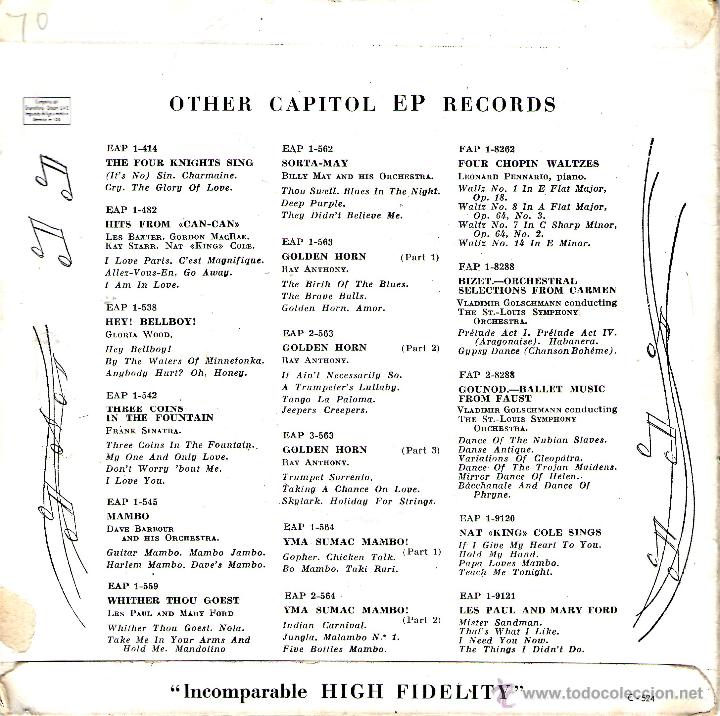 Discos de vinilo: TENNESSEE ERNIE FORD - 16 TONS - Foto 2