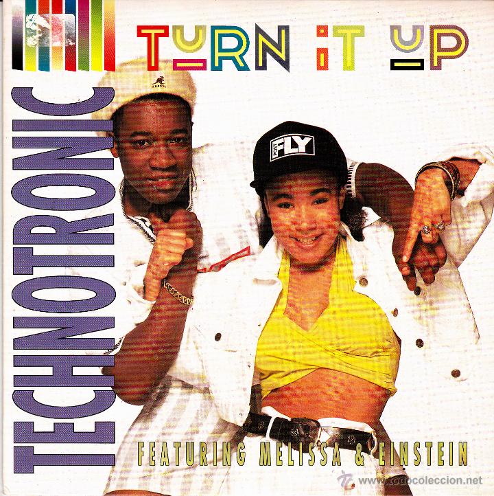 Discos de vinilo: TECHNOTRONIC FEATURING MELISSA & EINSTEIN-TURN IT UP SINGLE VINILO 1990 PROMOCIONAL SPAIN - Foto 1
