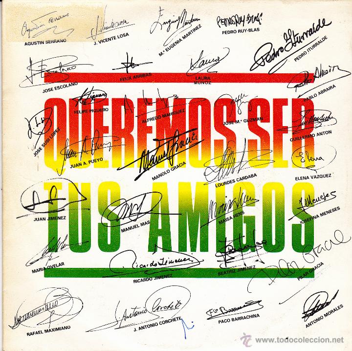Discos de vinilo: TODOS QUEREMOS SER TUS AMIGOS SINGLE VINILO 1987 SPAIN