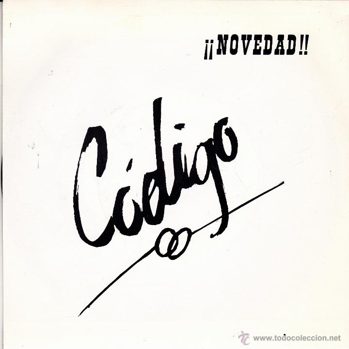 Disques de vinyle: CODIGO-BERLIN + JOVEN ALOCADA SINGLE VINILO 1987 PROMOCIONAL SPAIN