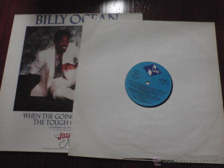 Discos de vinilo: BILLY OCEAN - WHEN THE GOING GETS TOUGH. Maxi-single Jive 1986 - Foto 3