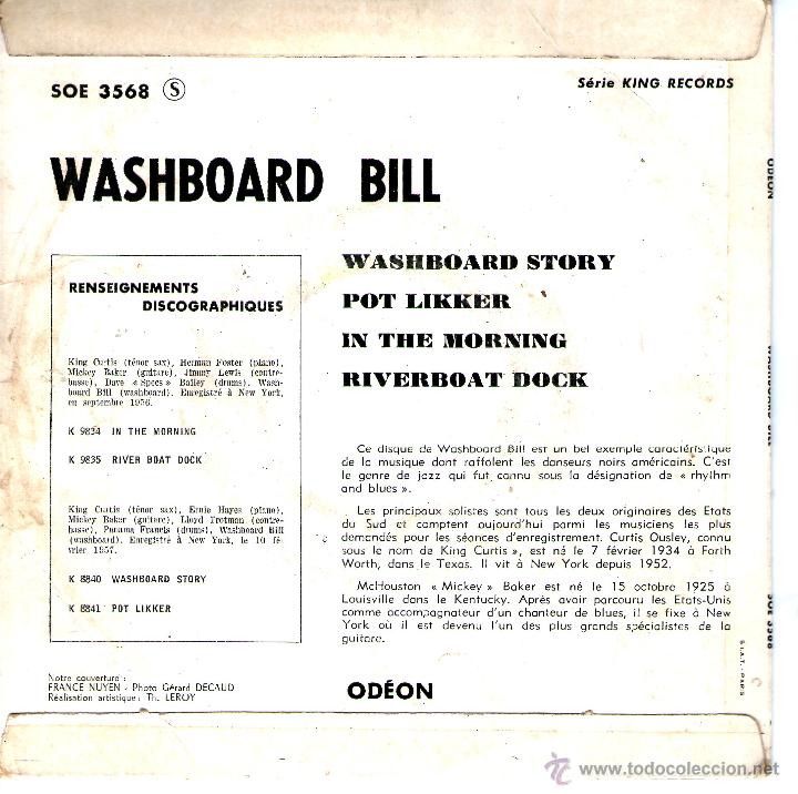 Discos de vinilo: WASHBOARD BILL - BLUES POUR DANSER - Foto 2