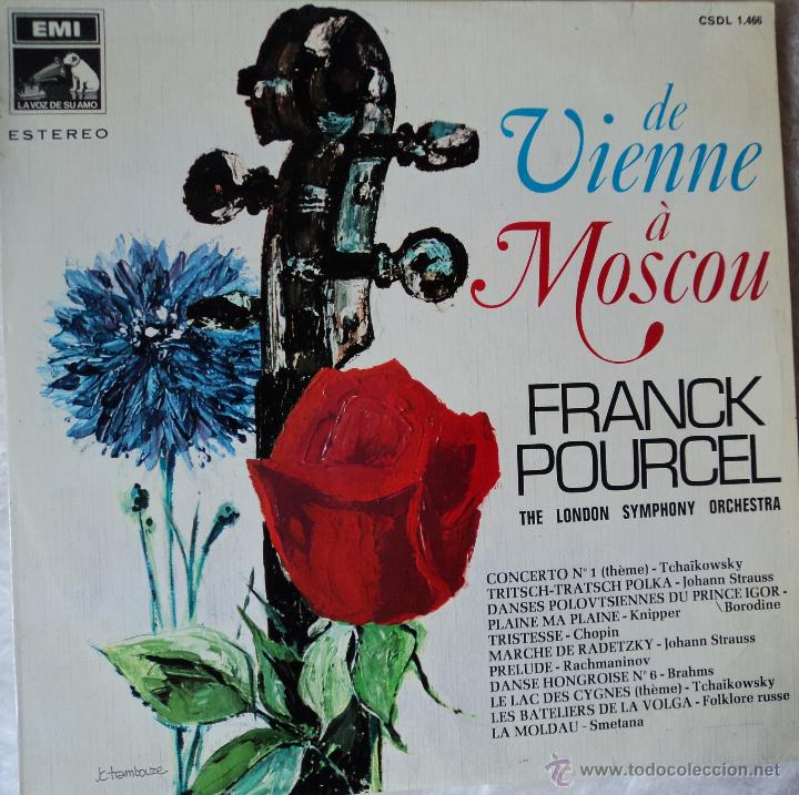 Discos de vinilo: Franck Pourcel - De Vienne &agrave; Moscou - Edici&oacute;n de 1968 de Espa&ntilde;a - Foto 1