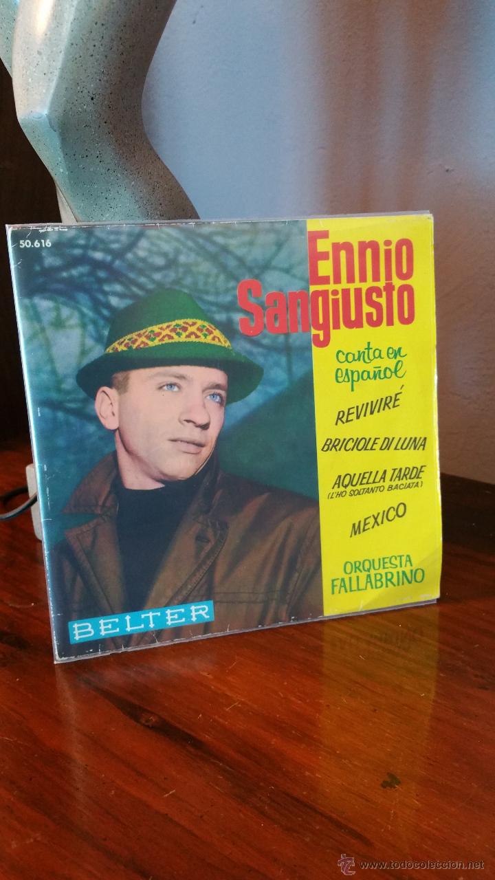 Discos de vinilo: ENNIO SANGIUSTO REVIVIR&Eacute; +3 EP - Foto 1