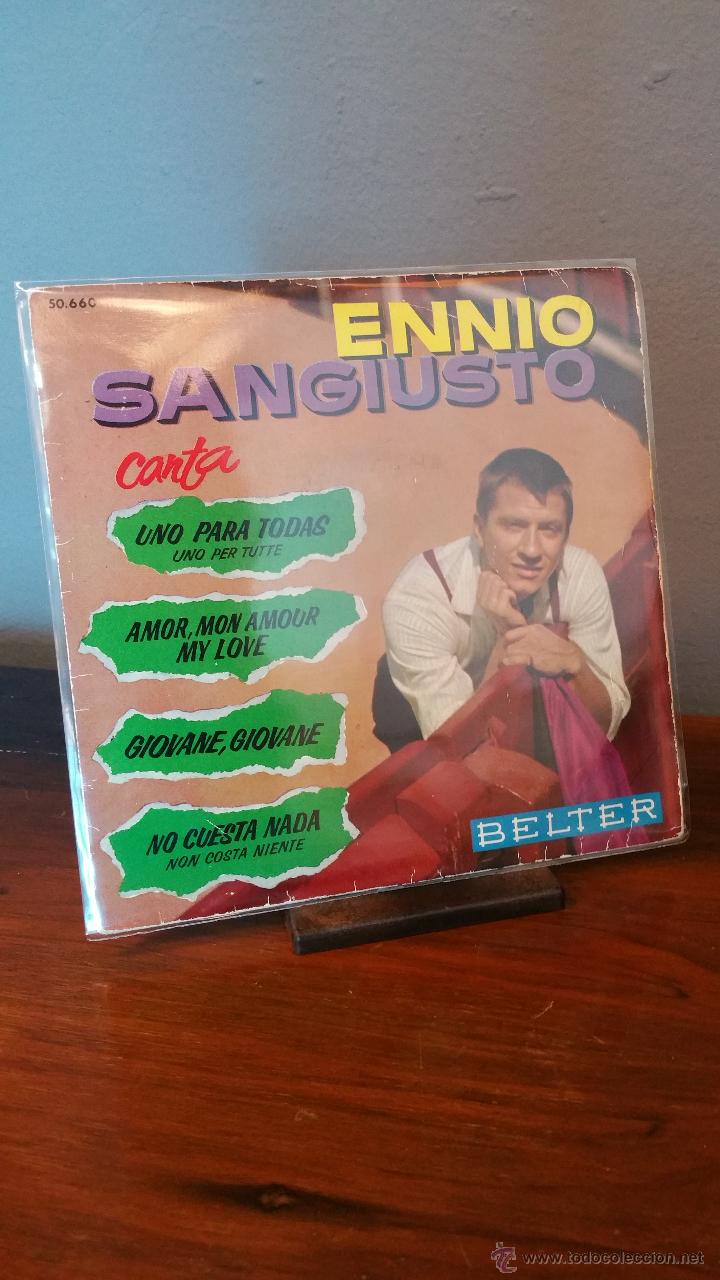 Discos de vinilo: ENNIO SANGIUSTO UNO PARA TODAS +3 E - Foto 1
