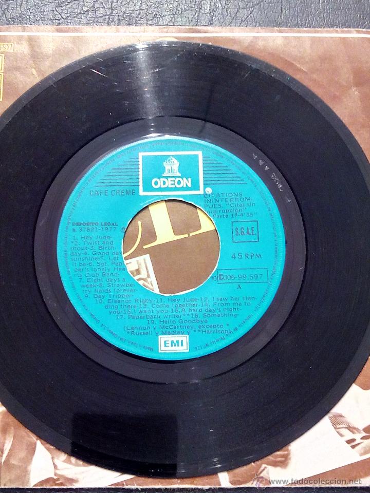 Discos de vinilo: SINGLE CAF&Eacute; CR&Eacute;ME  - UNLIMITED CITATIONS - EMI 1977. - Foto 3