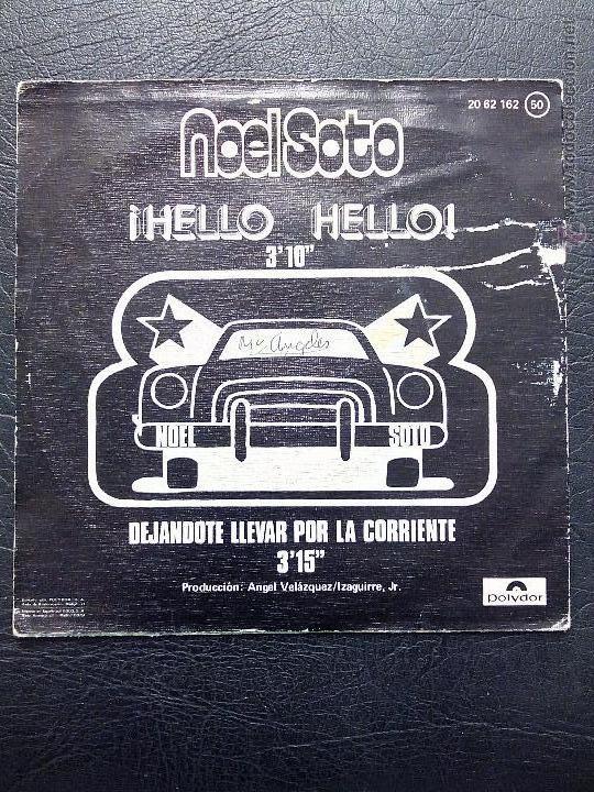 Discos de vinilo: SINGLE NOEL SOTO - &iexcl;HELLO HELLO! - POLYDOR 1975. - Foto 2