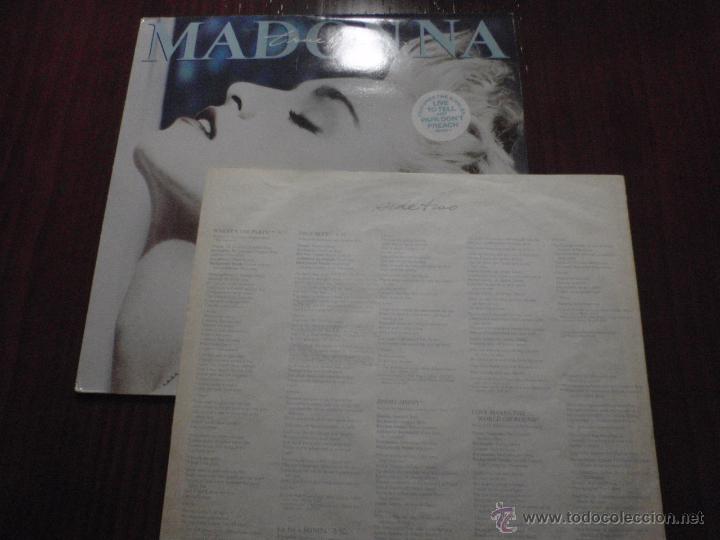 Discos de vinilo: MADONNA - TRUE BLUE. LP WEA, 1986 - Foto 4