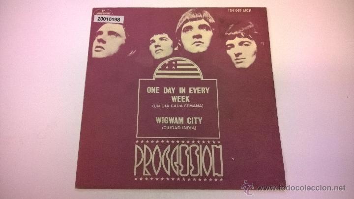 Discos de vinilo: Procession.One day in every week.SINGLE.ESPA&Ntilde;A 1969.MERCURY. - Foto 1
