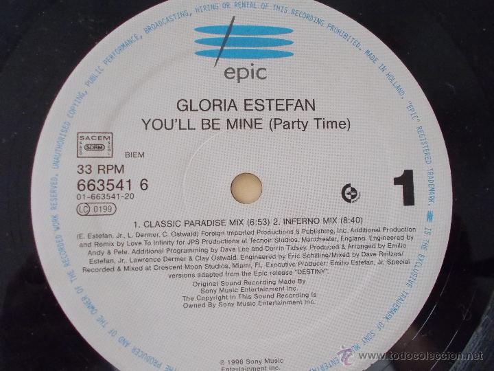 Discos de vinilo: GLORIA ESTEFAN YOU&acute;LL BE MINE. - Foto 2