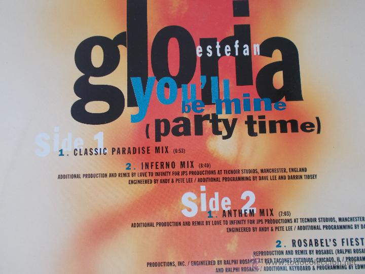 Discos de vinilo: GLORIA ESTEFAN YOU&acute;LL BE MINE. - Foto 3