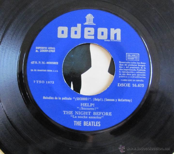 Discos de vinilo: THE BEATLES - HELP + 3 - EP ODEON ESPA&Ntilde;OL 1965 - Foto 4