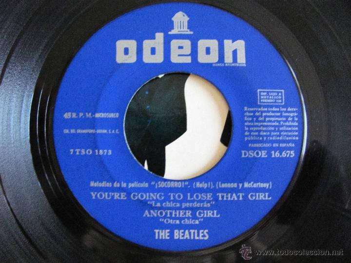 Discos de vinilo: THE BEATLES - HELP + 3 - EP ODEON ESPA&Ntilde;OL 1965 - Foto 5