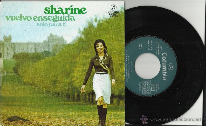 Discos de vinilo: sharine single vuelvo enseguida.1975.en perfecto estado
