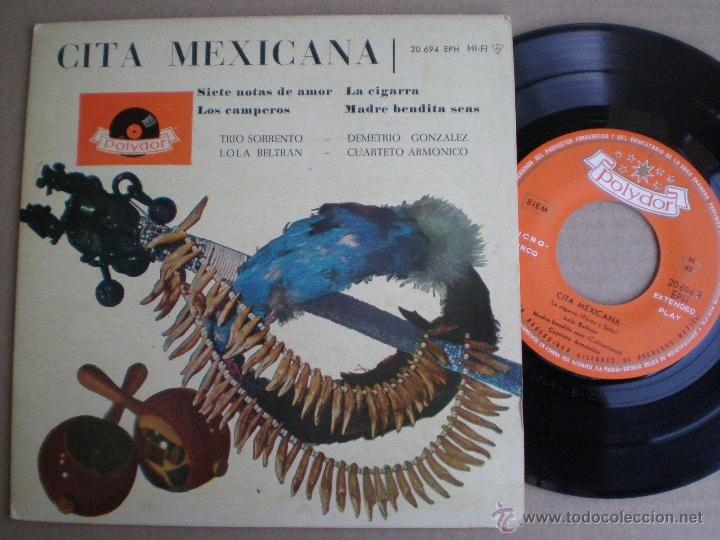 Disques de vinyle: CITA MEXICANA - EP POLYDOR ESPA&Ntilde;A 1961