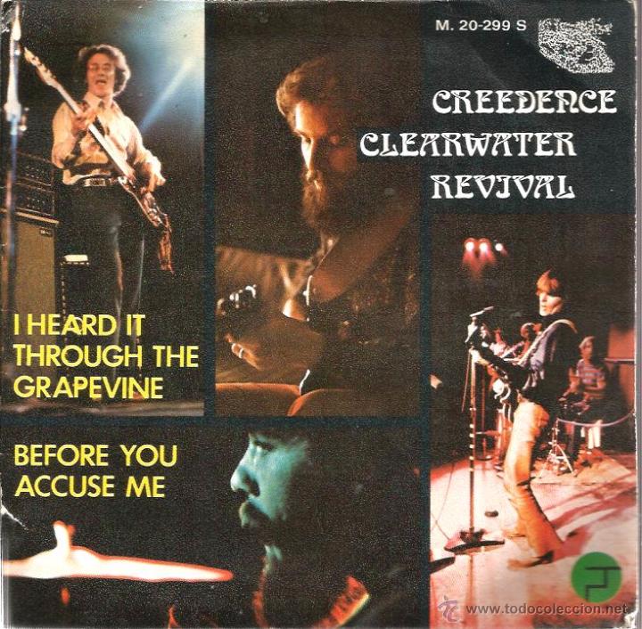 Discos de vinilo: SG CREEDENCE CLEARWATER REVIVAL : GRAPEVINE - Foto 1