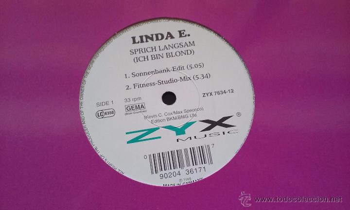 Discos de vinilo: Linda E. - Sprich Langsam (Ich Bin Blond) - 1995 - Foto 1