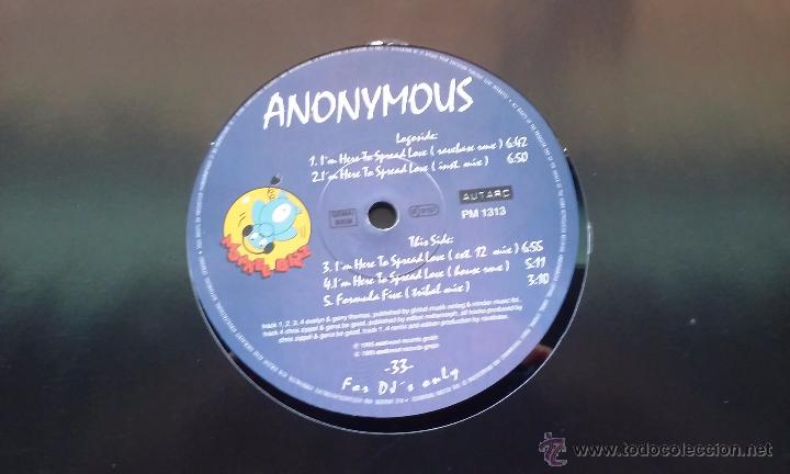 Discos de vinilo: Anonymous - Im Here To Spread Love - 1995 - Foto 1