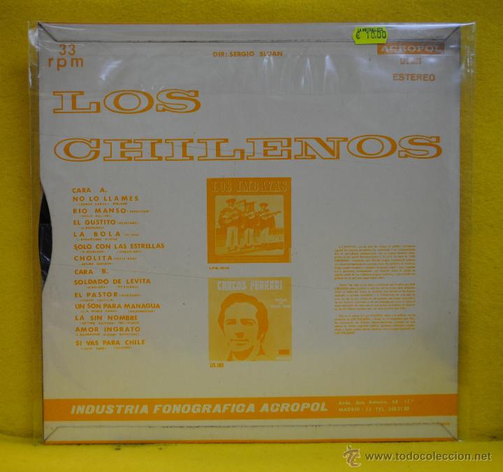 Discos de vinilo: LOS CHILENOS - NO LO LLAMES - LP - Foto 2