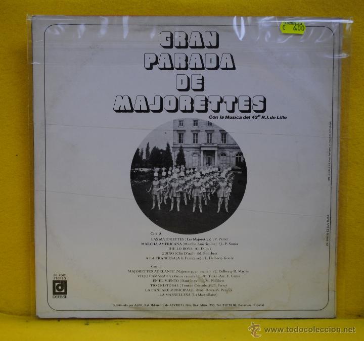 Discos de vinilo: VARIOS - GRAN PARADA DE MAJORETTES - LP - Foto 2