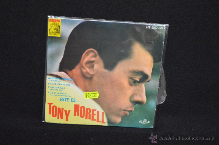 Discos de vinilo: TONY MORELL - MI TONTO CORAZON +3 - EP - Foto 1