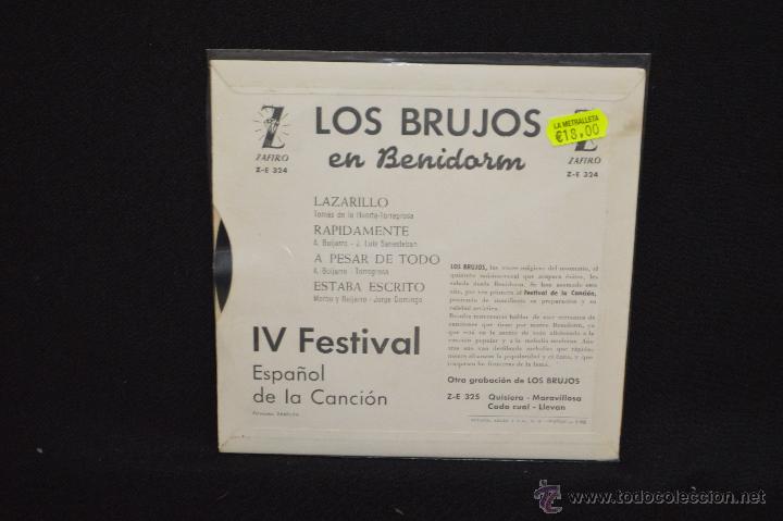 Discos de vinilo: LOS BRUJOS - LAZARILLO +3 - EP - Foto 2