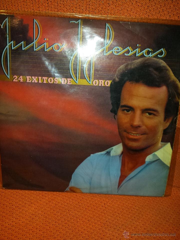 Discos de vinilo: LP JULIO IGLESIAS 24 EXITOS DE ORO 2 VINILOS - Foto 1
