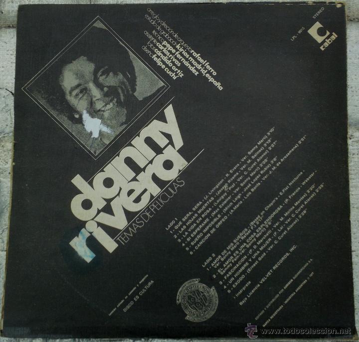 Discos de vinilo: LP argentino de Danny Rivera a&ntilde;o 1976 - Foto 2
