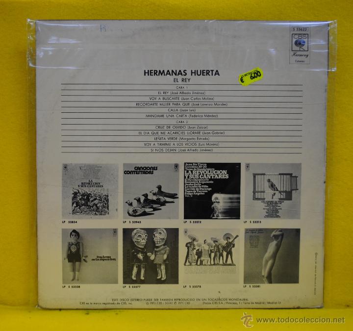 Discos de vinilo: HERMANAS HUERTA - EL REY - LP - Foto 2