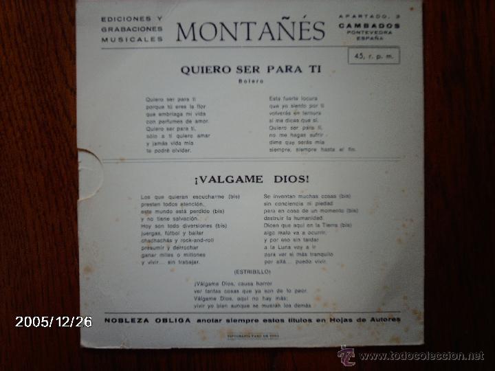 Discos de vinilo: los tamara   -  quiero ser para ti   +  &iexcl;valgame dios! - Foto 2