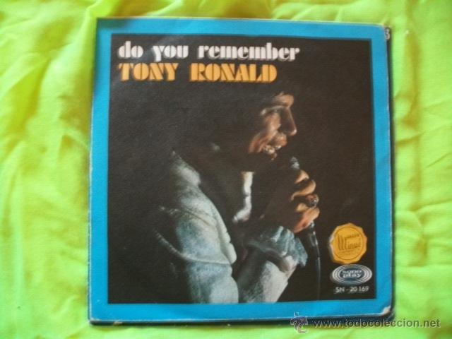 Discos de vinilo: TONY RONALD DO YOU REMENBER  single 1968 - Foto 1