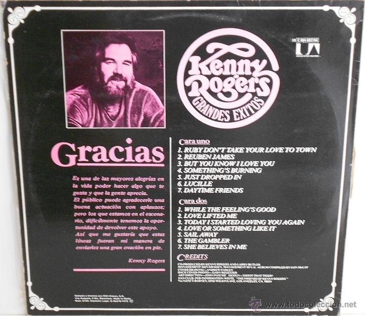 Discos de vinilo: KENNT ROGERS - GRANDES EXITOS (ESPA&Ntilde;A-1979) - Foto 2