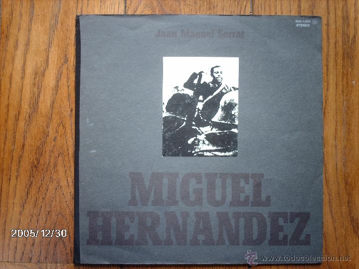 Discos de vinilo: joan manuel serrat  -  miguel hernandez - Foto 1