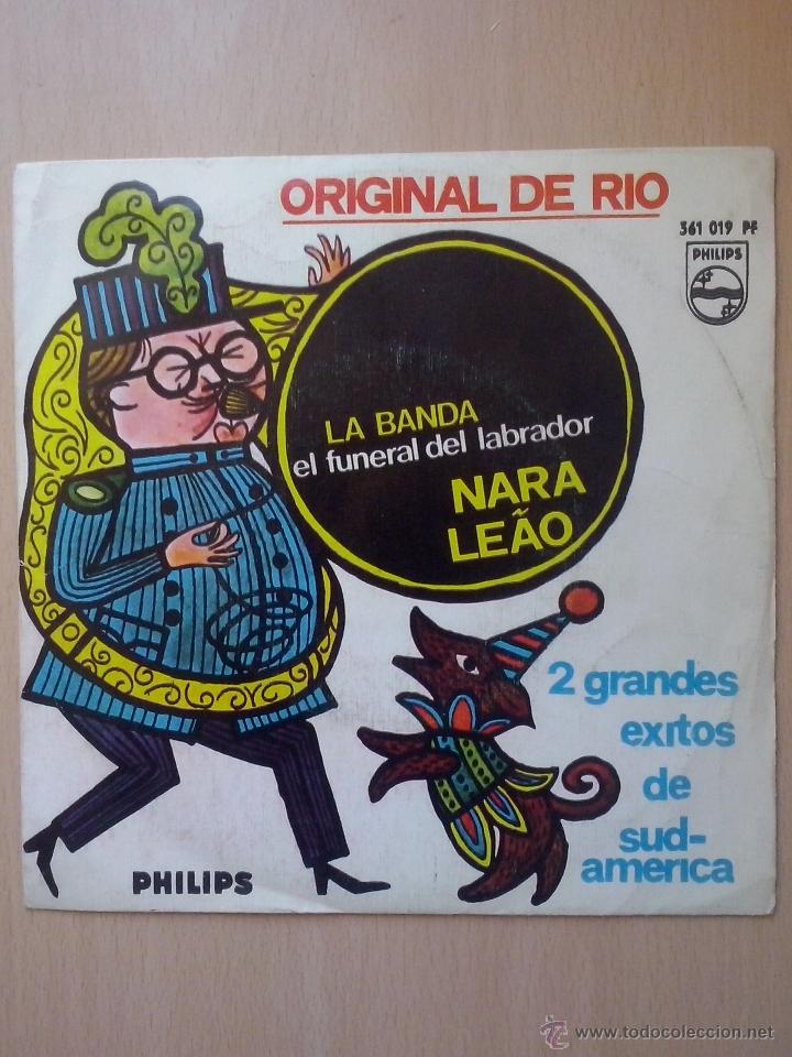 Disques de vinyle: nara leao- la banda/ el funeral del labrador- single philips 1967- chico buarque